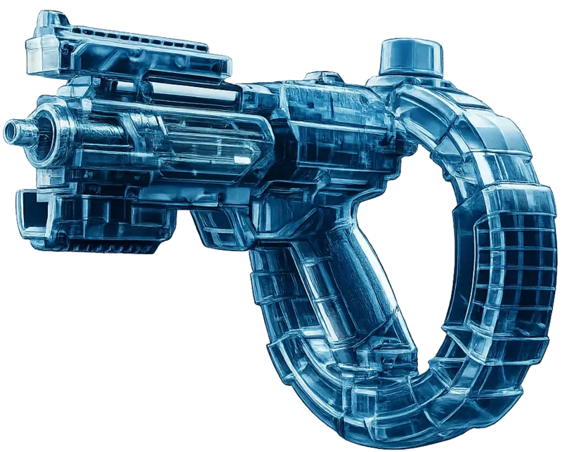 Le Titan, pistolet à eau à longue portée, coloris bleu