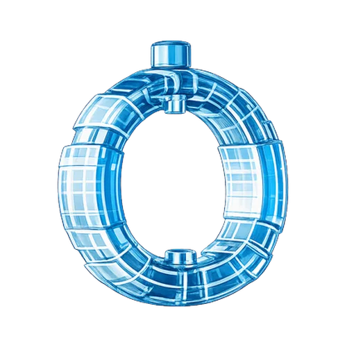 Le Titan, pistolet à eau bleu, vue de côté